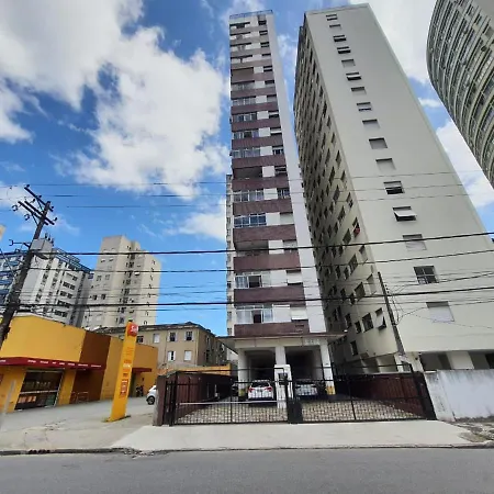 Apto Frente A Praia, Aconchegante, Vista Lateral Pro Mar! São Vicente Exterior photo